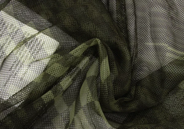 COMME des GARCONS Checker Camo Mesh Top K-169700_011