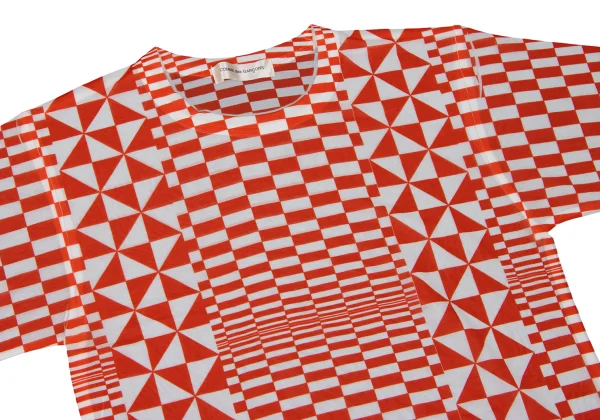 COMME des GARCONS Checker Printed See-Through T-shirt K-169701_003