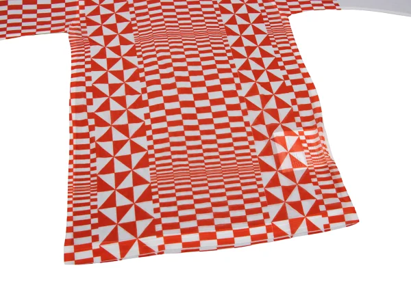 COMME des GARCONS Checker Printed See-Through T-shirt K-169701_007