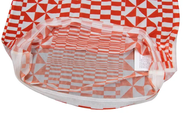 COMME des GARCONS Checker Printed See-Through T-shirt K-169701_009