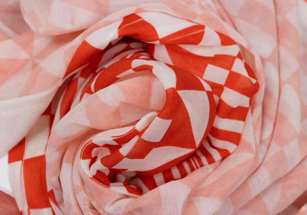 COMME des GARCONS Checker Printed See-Through T-shirt K-169701_012