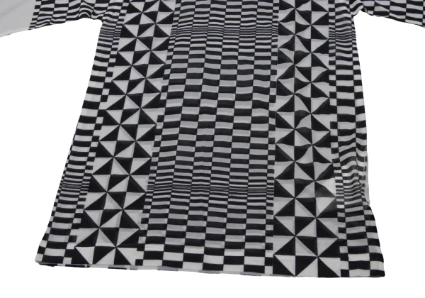 COMME des GARCONS Checker Printed See-through T Shirt K-169702_008