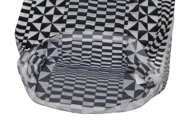 COMME des GARCONS Checker Printed See-through T Shirt K-169702_009