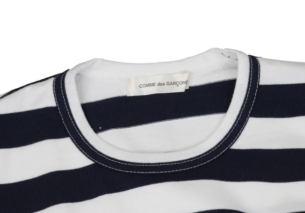 COMME des GARCONS Wave Cutting Design Stripe T Shirt K-169704_004