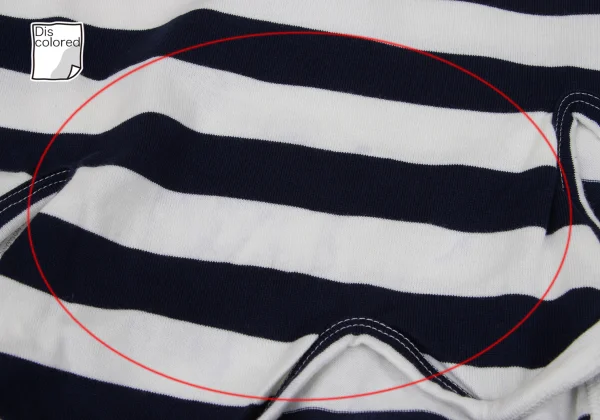 COMME des GARCONS Wave Cutting Design Stripe T Shirt K-169704_012