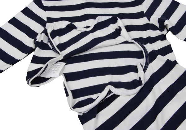 COMME des GARCONS Wave Cutting Design Stripe T Shirt K-169704_013