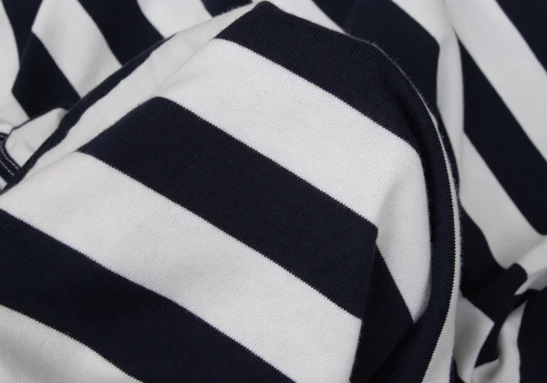 COMME des GARCONS Wave Cutting Design Stripe T Shirt K-169704_014