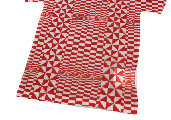 COMME des GARCONS Checker Print See-through T Shirt K-169707_006