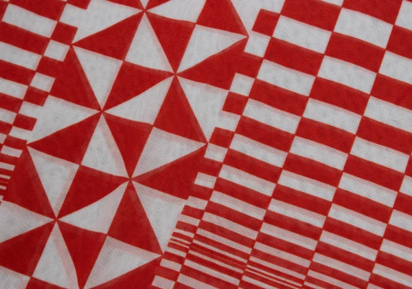 COMME des GARCONS Checker Print See-through T Shirt K-169707_007