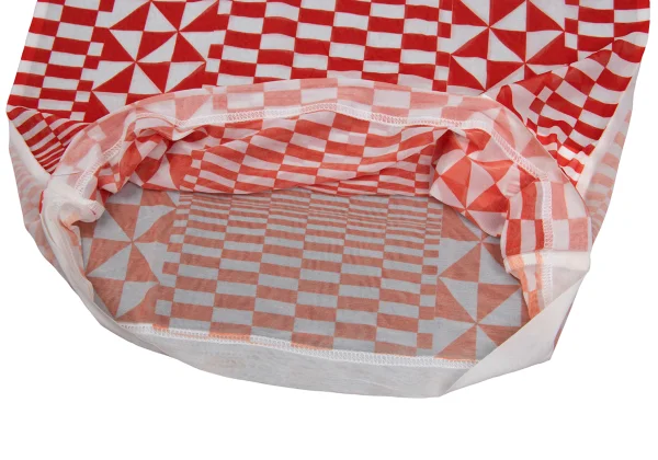 COMME des GARCONS Checker Print See-through T Shirt K-169707_008