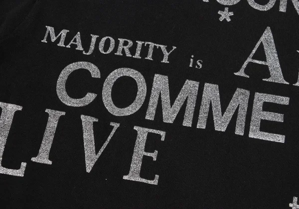 COMME des GARCONS Lettering Glitter Print T Shirt K-169710_004