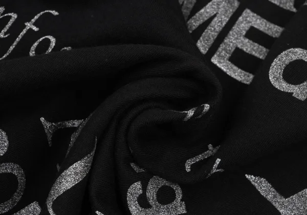 COMME des GARCONS Lettering Glitter Print T Shirt K-169710_012
