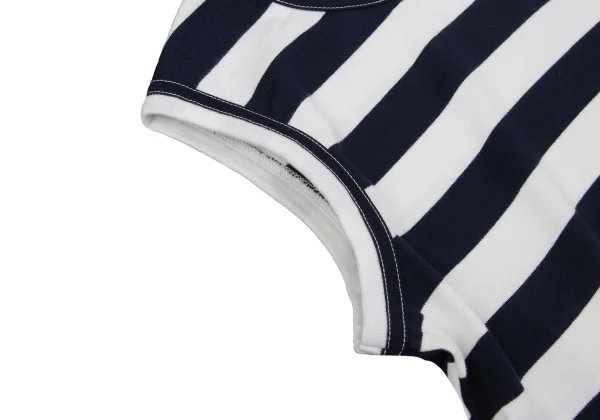 COMME des GARCONS Wave Cutting Design Stripe Sleeveless Top K-169712_005