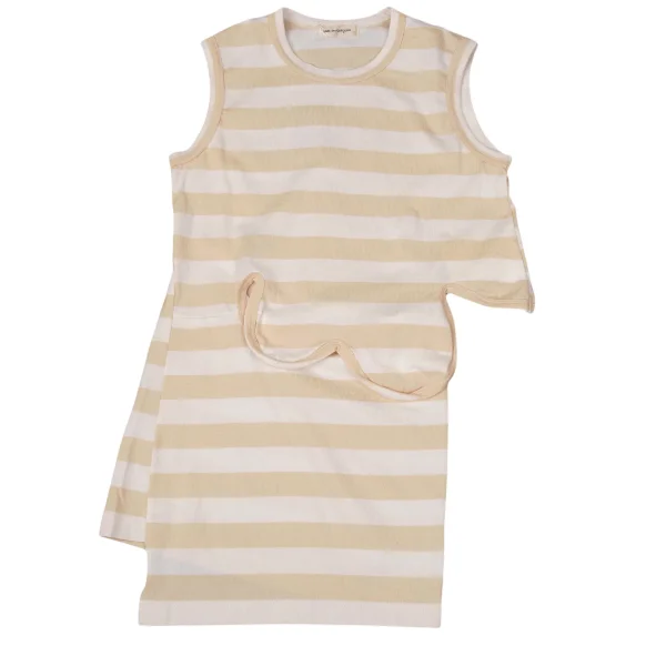 COMME des GARCONS Wave Cutting Design Stripe Sleeveless Top K-169713_002