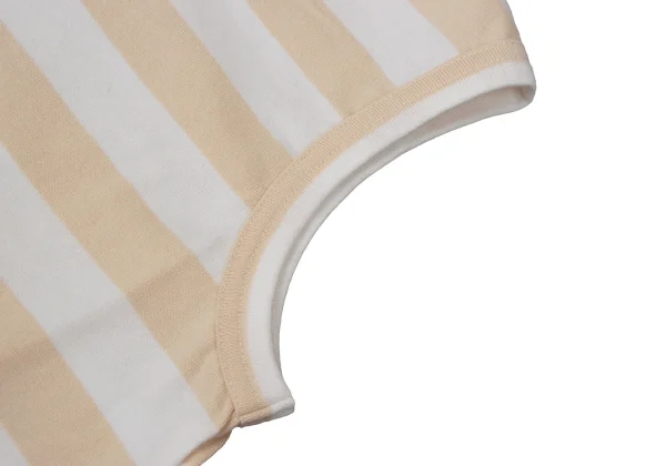 COMME des GARCONS Wave Cutting Design Stripe Sleeveless Top K-169713_006