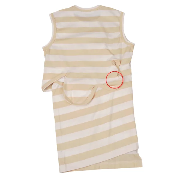 COMME des GARCONS Wave Cutting Design Stripe Sleeveless Top K-169713_011