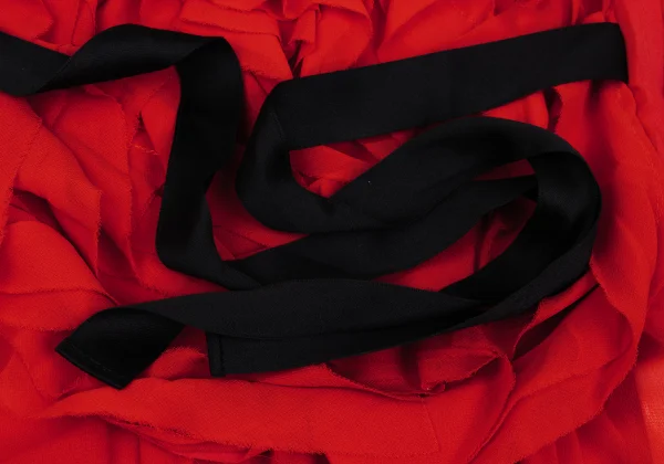 COMME des GARCONS Chiffon Frill Ribbon Sleeveless Top K-169715_006