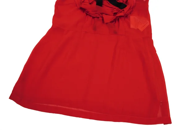 COMME des GARCONS Chiffon Frill Ribbon Sleeveless Top K-169715_009