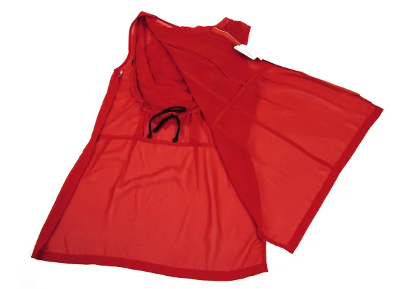 COMME des GARCONS Chiffon Frill Ribbon Sleeveless Top K-169715_014