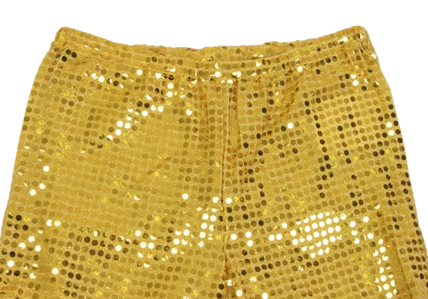 COMME des GARCONS Sequin Frill Hem Cropped Pants K-169718_002