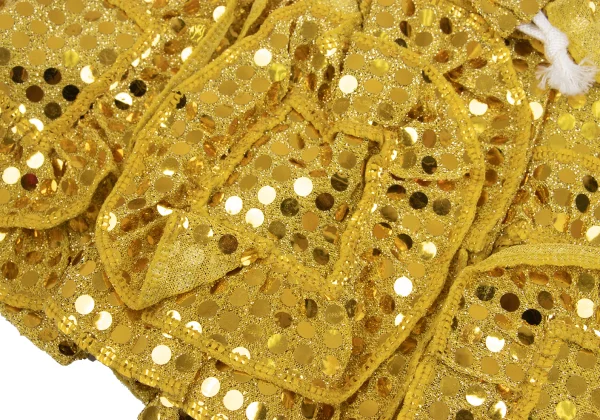 COMME des GARCONS Sequin Frill Hem Cropped Pants K-169718_006