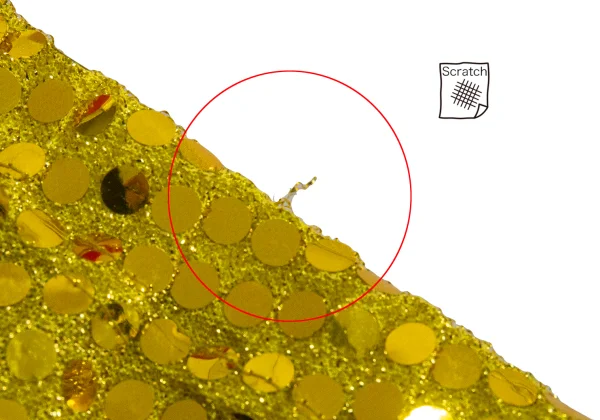 COMME des GARCONS Sequin Frill Hem Cropped Pants K-169718_009