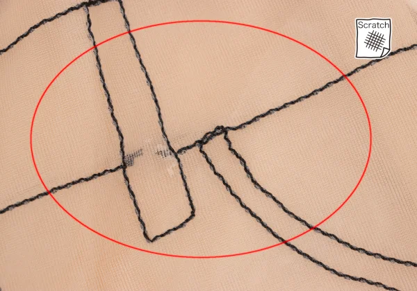 COMME des GARCONS Trompe l'oeil Stitch See-through Shorts K-169719_003