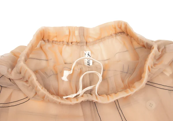 COMME des GARCONS Trompe l'oeil Stitch See-through Shorts K-169719_008