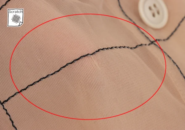 COMME des GARCONS Trompe l'oeil Stitch See-through Shorts K-169720_004