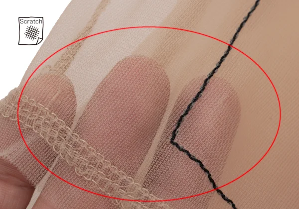 COMME des GARCONS Trompe l'oeil Stitch See-through Shorts K-169720_013