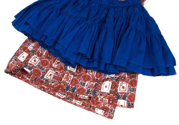 COMME des GARCONS Patterned Purse Docking Gathered Skirt K-169725_007