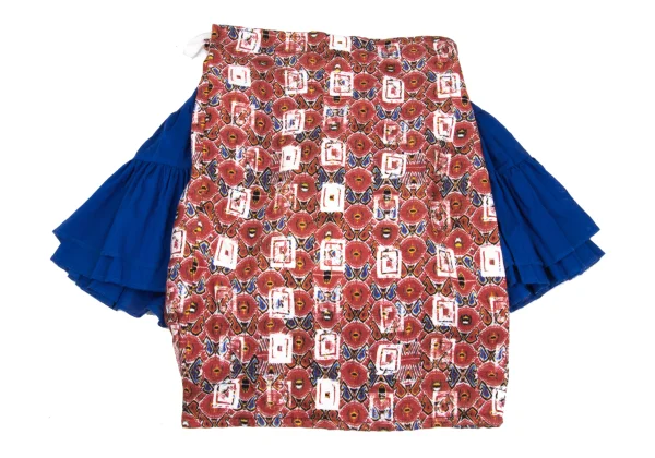 COMME des GARCONS Patterned Purse Docking Gathered Skirt K-169725_012