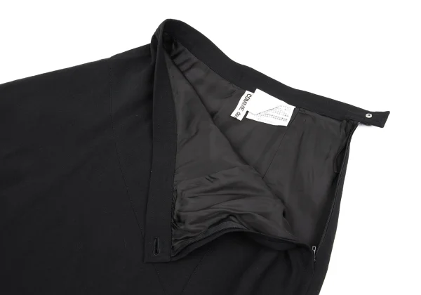 COMME des GARCONS Poly Wool Asymmetrical Skirt K-169727_005