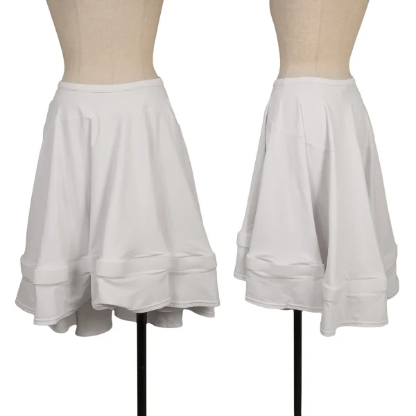 COMME des GARCONS Bone Belt Stretch Skirt White S K-169728_001