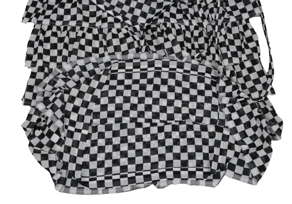 robe de chambre COMME des GARCONS Check Chiffon Tiered Skirt K-169738_008