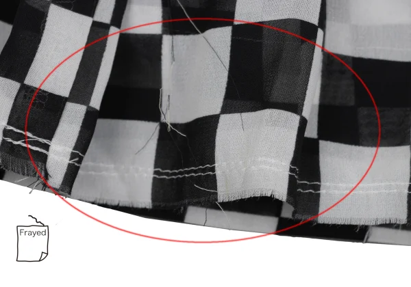 robe de chambre COMME des GARCONS Check Chiffon Tiered Skirt K-169738_010