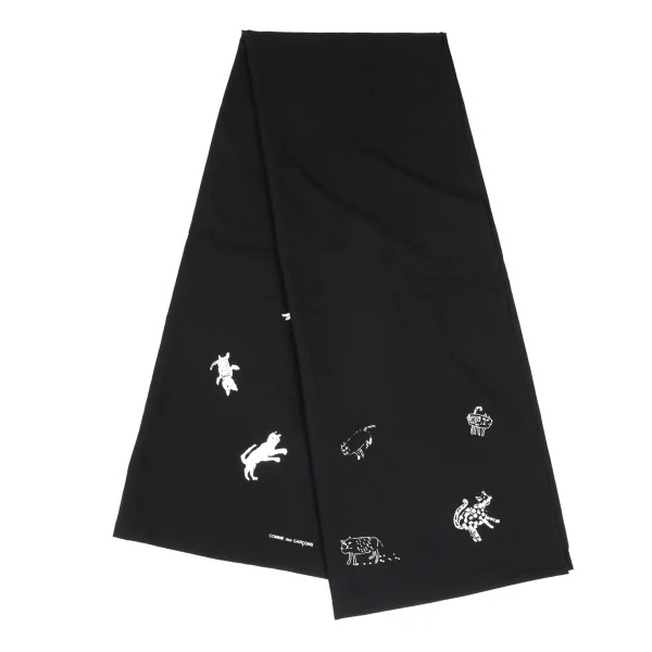 COMME des GARCONS Cat Drawing Print Stole K-169741_006