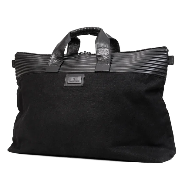 ISSEY MIYAKE Switching Canvas Big Hand Bag Black  K-169742_001