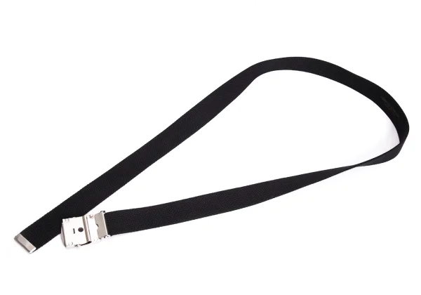 ローブドシャンブル コムデギャルソンrobe de chambre COMME des GARCONS ロゴプリントガチャベルト 黒 K-169745_005