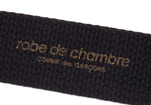 ローブドシャンブル コムデギャルソンrobe de chambre COMME des GARCONS ロゴプリントガチャベルト 黒 K-169745_007