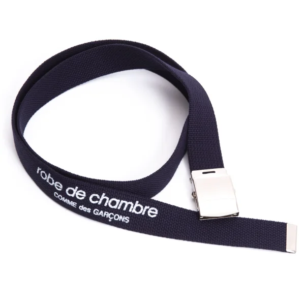 robe de chambre COMME des GARCONS Logo Printed Belt Navy  K-169746_001