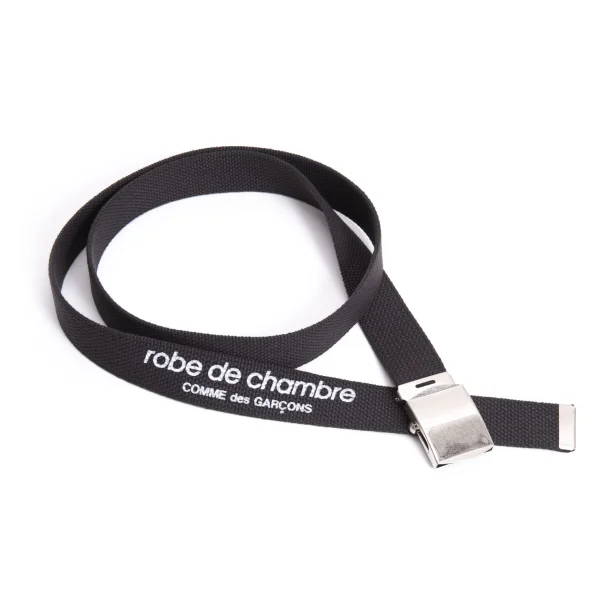 robe de chambre COMME des GARCONS Logo Printed Belt Charcoal  K-169747_001