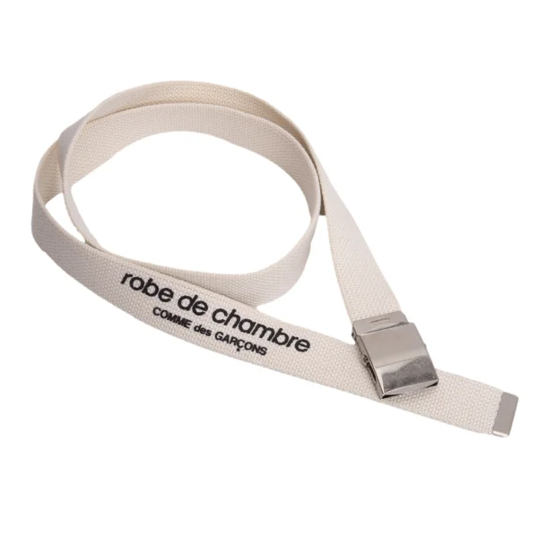 robe de chambre COMME des GARCONS Logo Printed Belt Ivory  K-169749_001