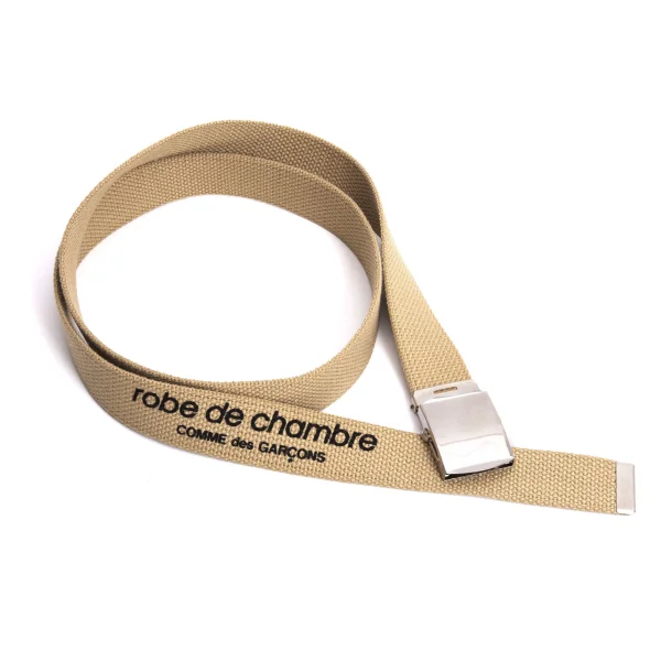 robe de chambre COMME des GARCONS Logo Printed Belt Beige  K-169750_001