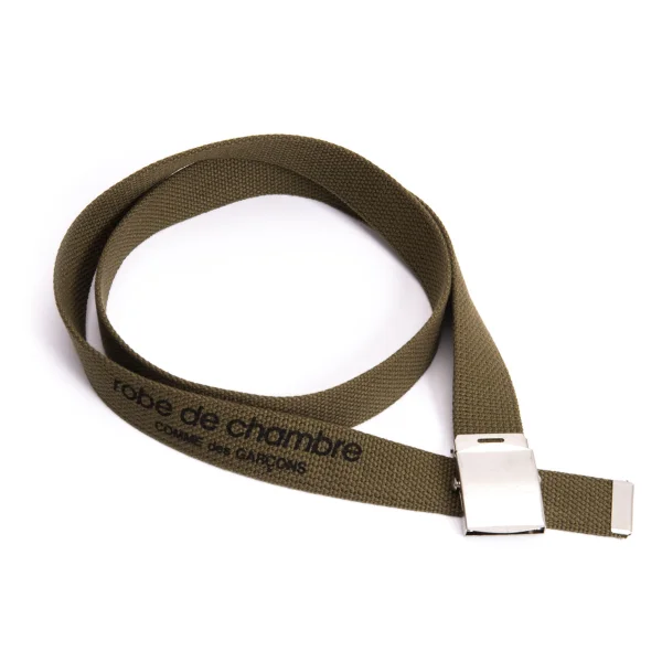 robe de chambre COMME des GARCONS Logo Printed Belt Khaki  K-169751_001