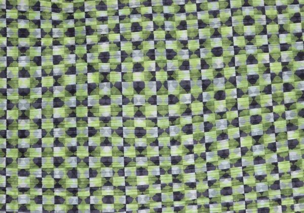 PLEATS PLEASE Geometric Print Switching Poncho K-169753_009