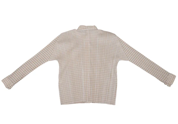 PLEATS PLEASE Checker Button-down Shirt K-169754_014