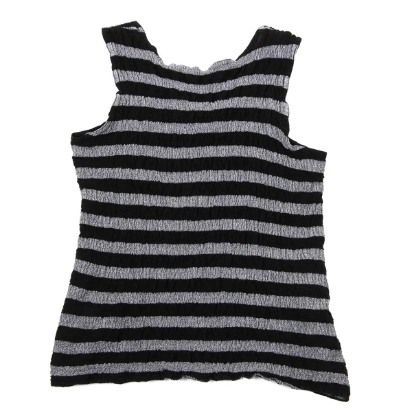 ISSEY MIYAKE me Striped Cauliflower Tank Top K-169758_009