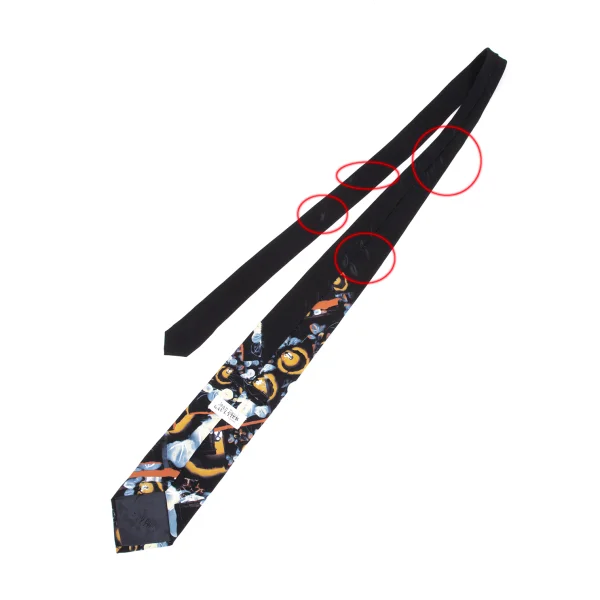 Jean Paul GAULTIER HOMME Graphic Print Silk Tie K-169761_004