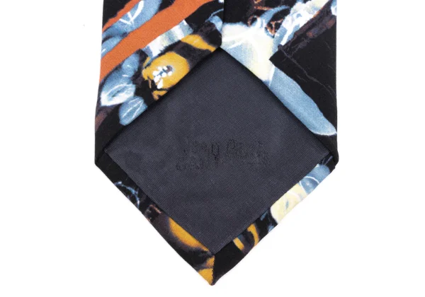 Jean Paul GAULTIER HOMME Graphic Print Silk Tie K-169761_009